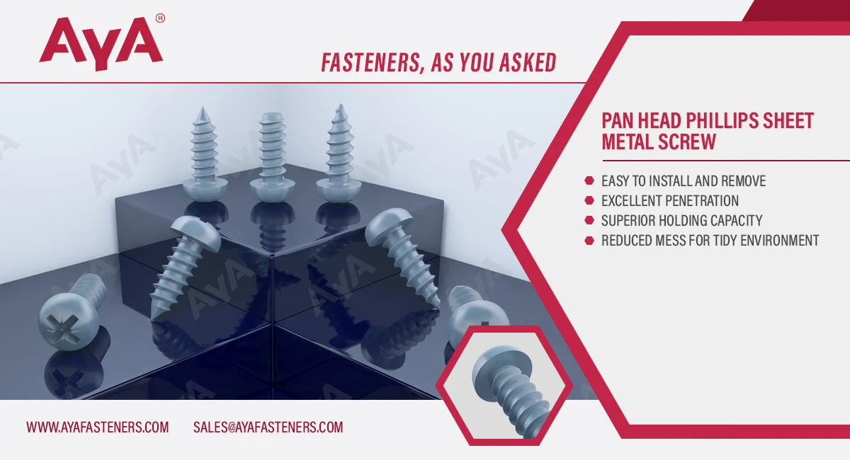 Pan Head Phillips Sheet Metal Screw-AYA Fasteners-advanatage